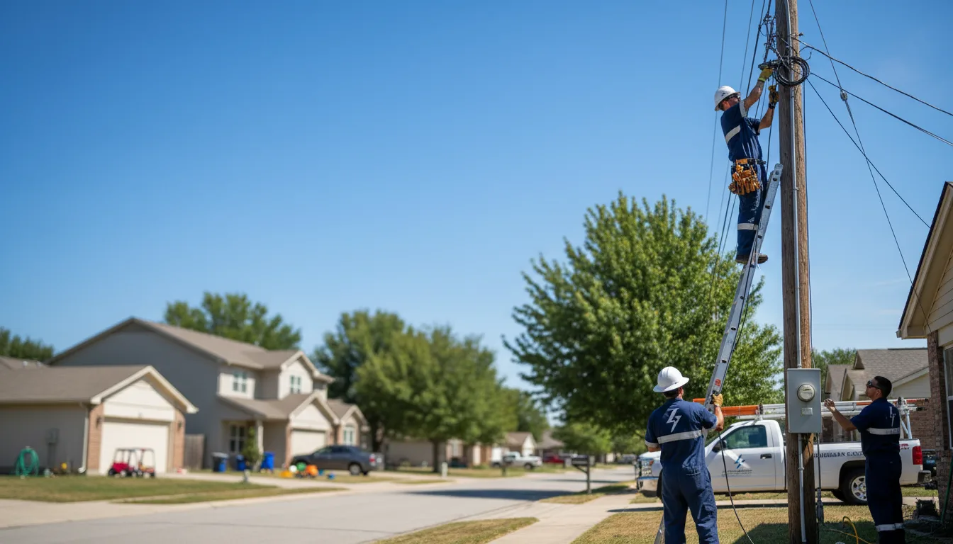 Residential electrician providing installation services in Palmetto, GA